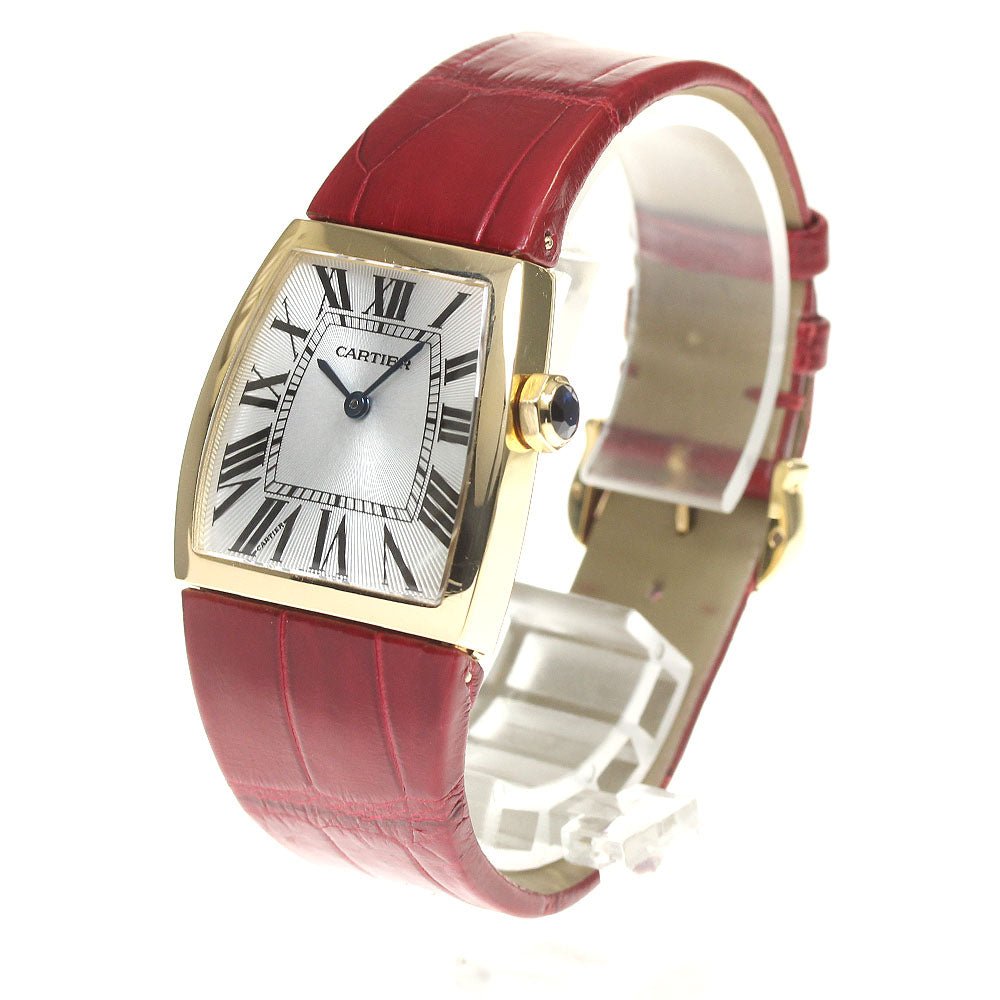 CARTIER La dona W6400156 18K Yellow Gold Silver Dial Quartz Ladies Watch_820855