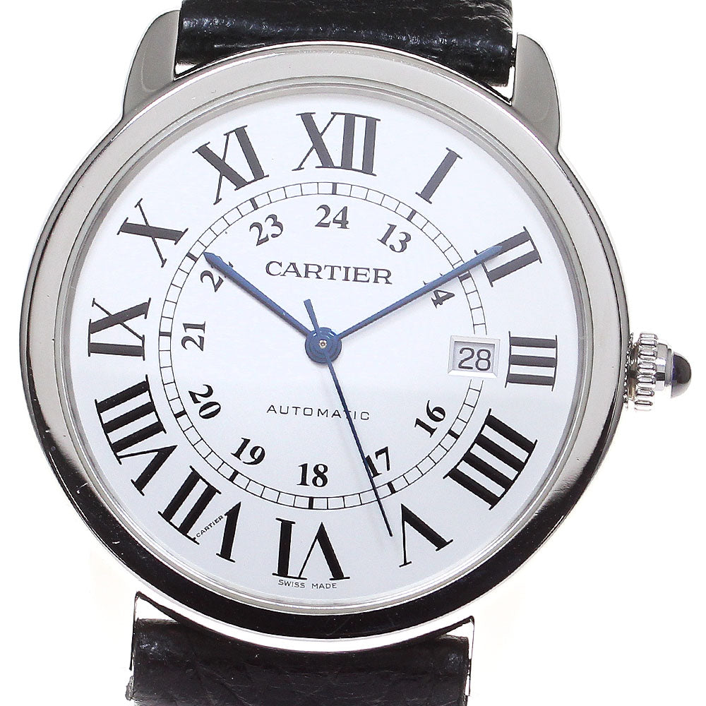 CARTIER Ronde SoloXL W6701010 Date Silver Dial Automatic Men's Watch_820908