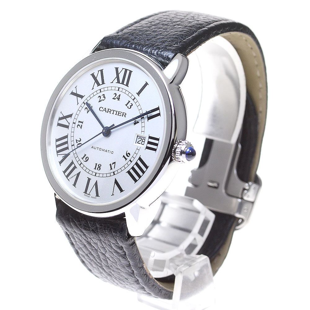 CARTIER Ronde SoloXL W6701010 Date Silver Dial Automatic Men's Watch_820908
