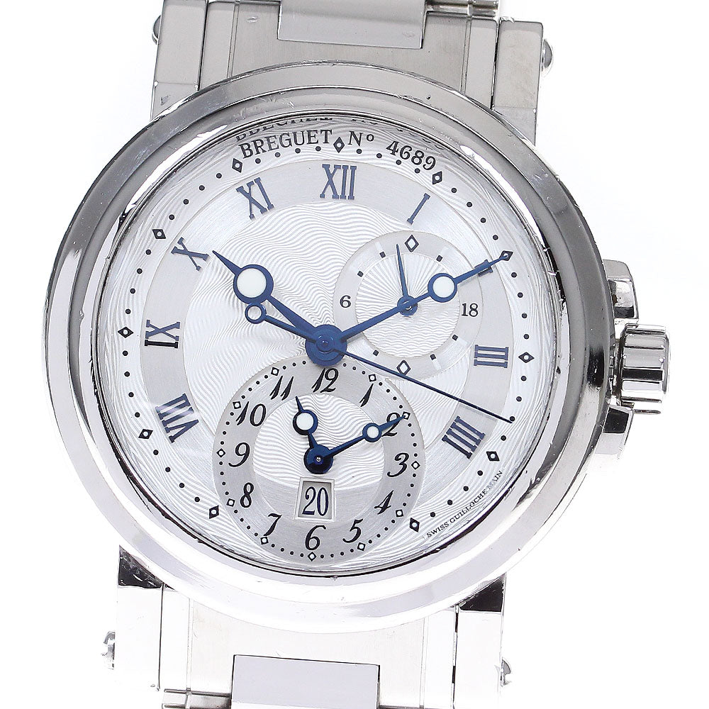 Breguet Marine 5857 GMT Date Silver Dial Automatic Men's Watch_820990