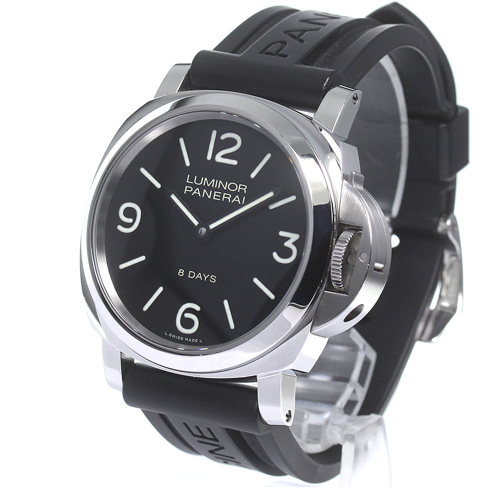 PANERAI Luminor Base 8DAYS Acciaio PAM00560 black Dial Hand Winding Men's_821007