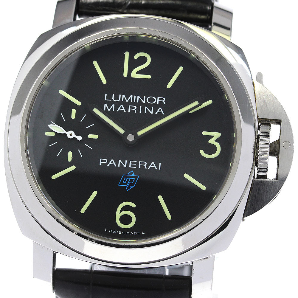 PANERAI Luminor Marina Logo 3 Days Achaio PAM00777 Small seconds black Dial Hand Winding Men's Watch_821010