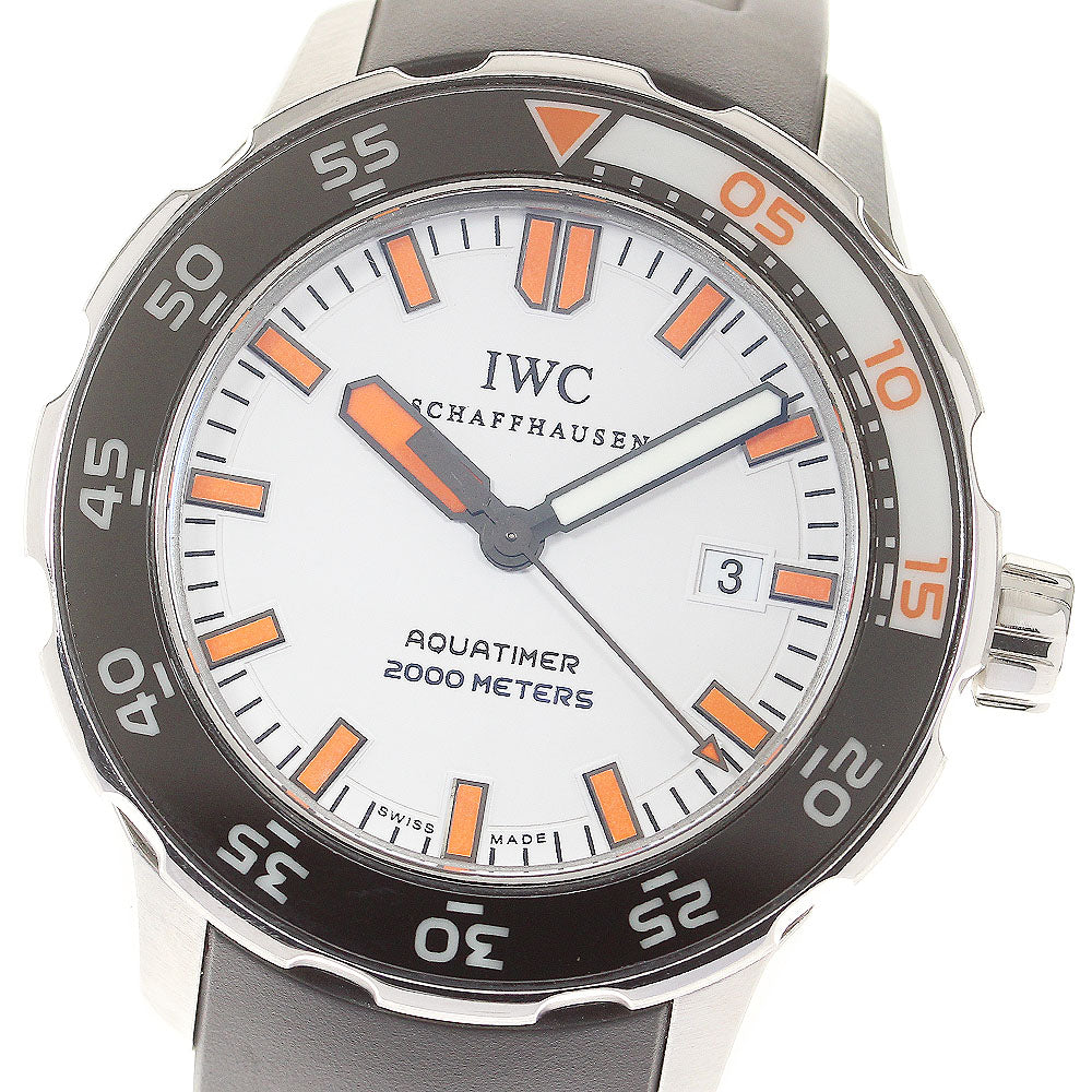 IWC SCHAFFHAUSEN Aqua timer IW356807 Date White Dial Automatic Men's_821018