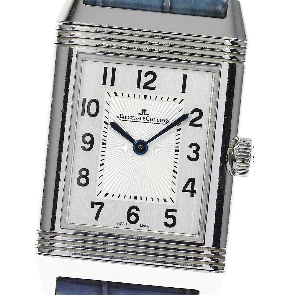 JAEGER-LECOULTRE Reverso Classic Medium Duet Q2588422 diamond Silver / Black Dial Hand Winding Boy's Watch_821050