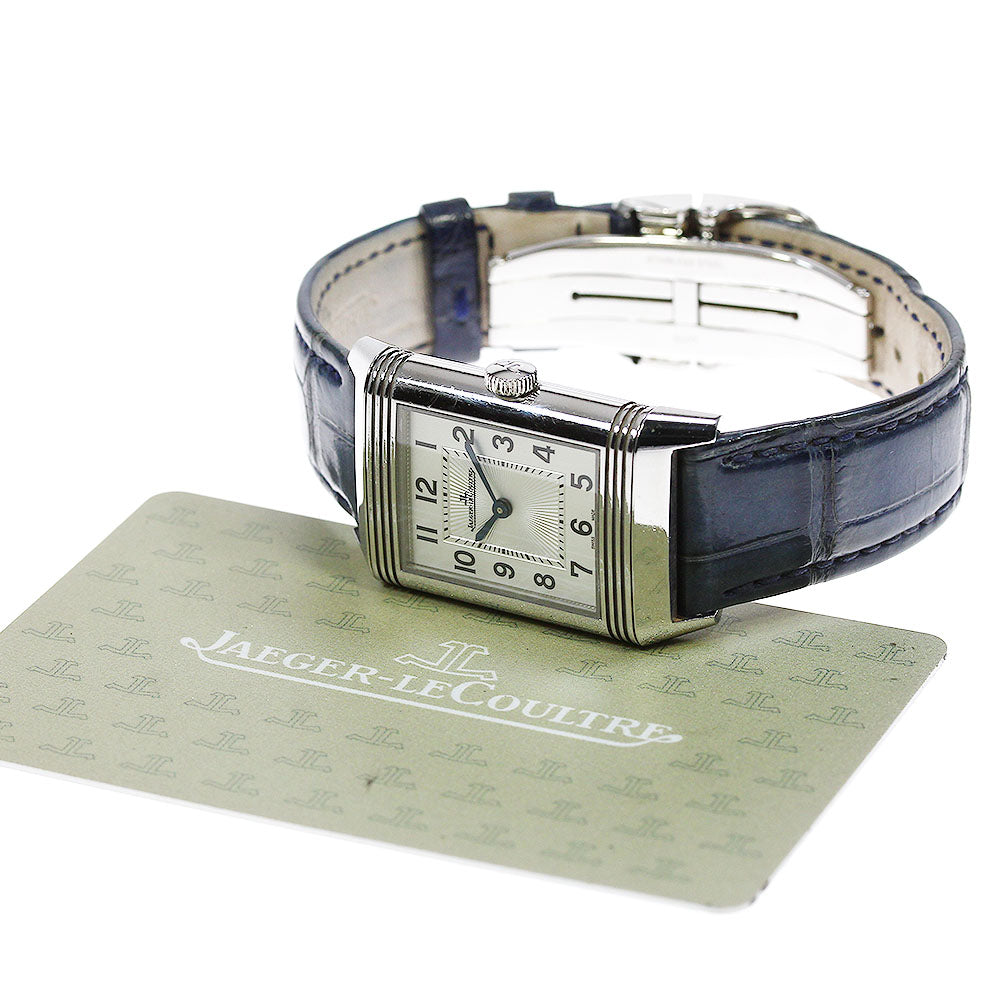 JAEGER-LECOULTRE Reverso Classic Medium Duet Q2588422 diamond Silver / Black Dial Hand Winding Boy's Watch_821050