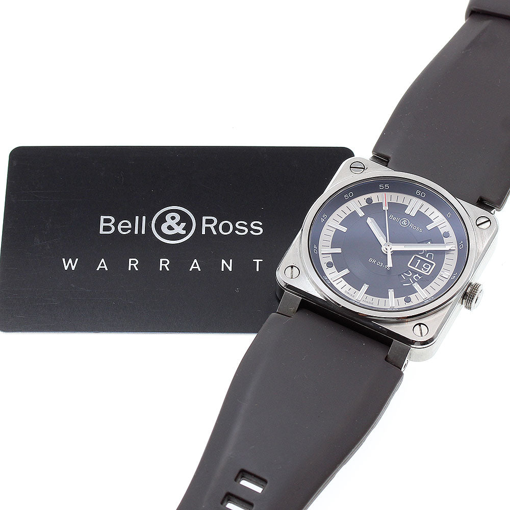 Bell＆Ross Grand Date BR0396-SI-ST/SCA black Dial Automatic Men's Watch_821126