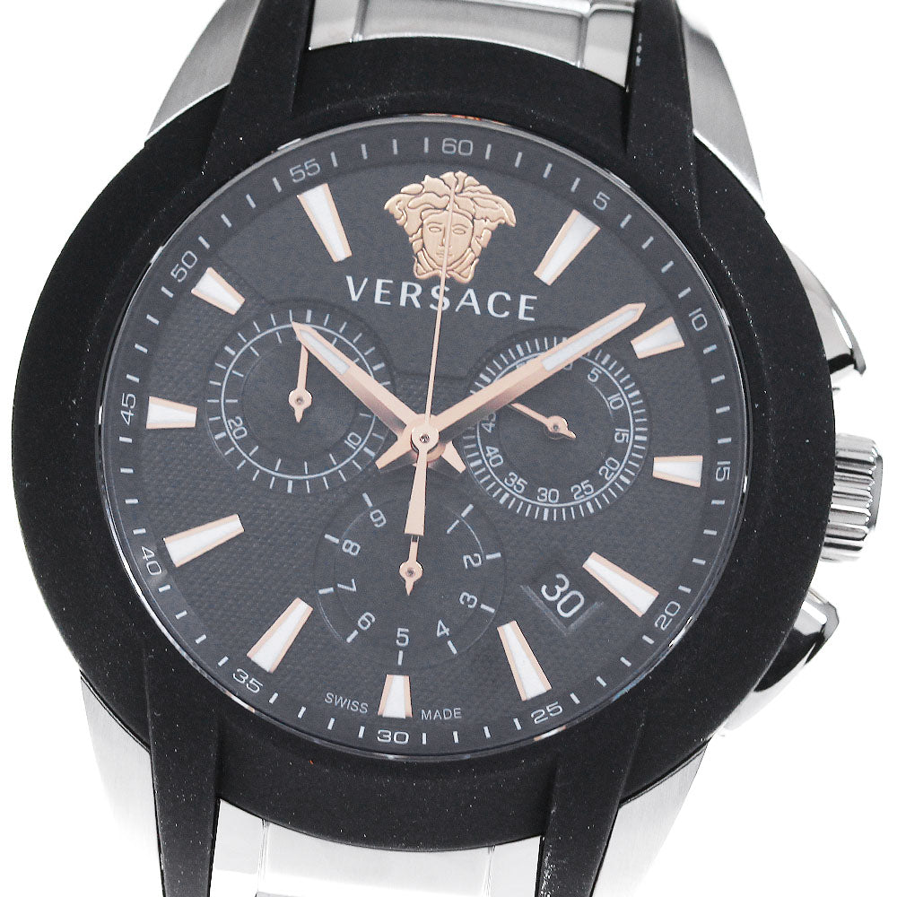 VERSACE character Chronograph black Dial Quartz Men's Watch_821141