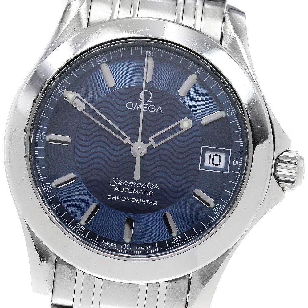 OMEGA Seamaster120 2501.81 Date Navy Dial Automatic Men's Watch_821238