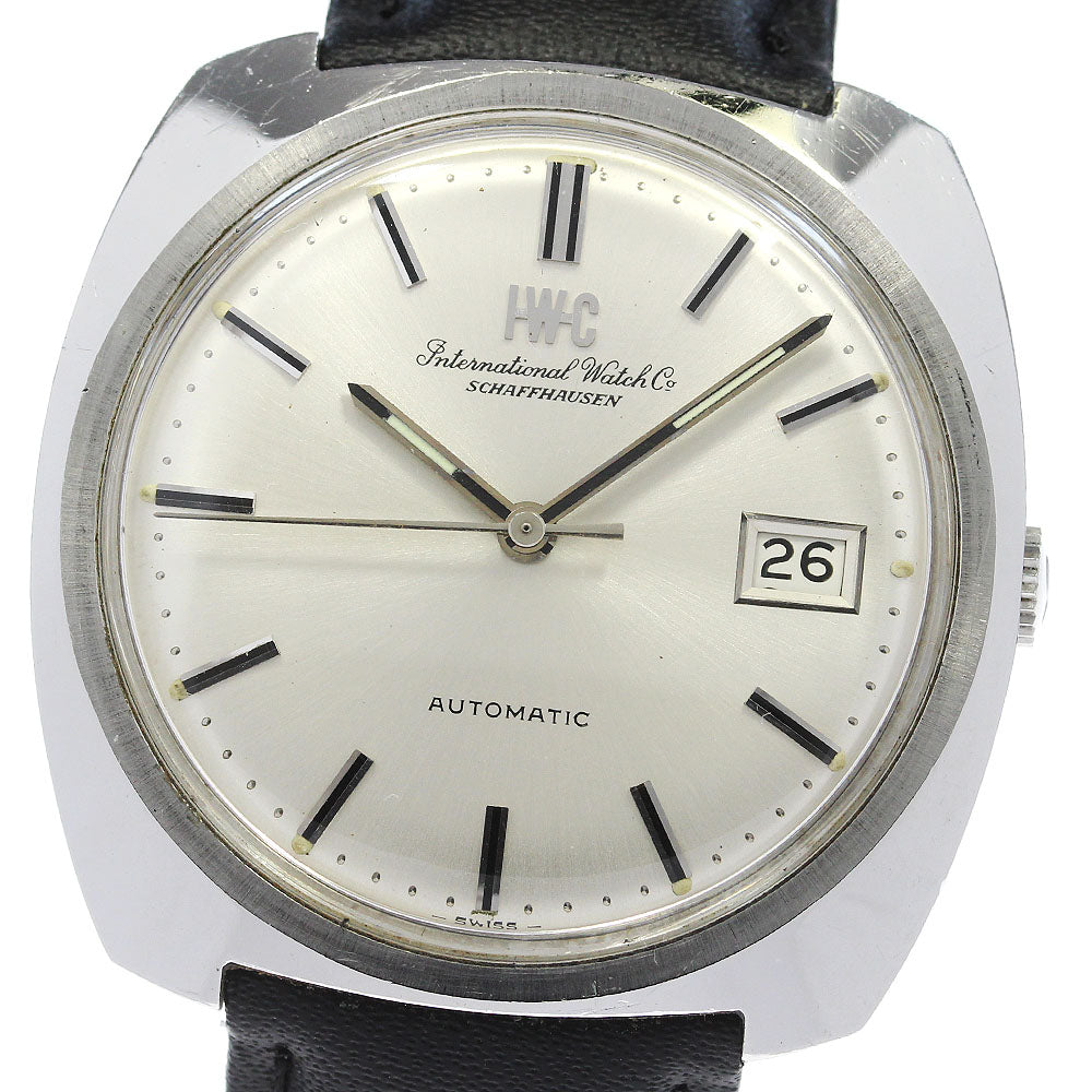 IWC SCHAFFHAUSEN Date 36MM Vintage Silver Dial Automatic Men's Watch_821283