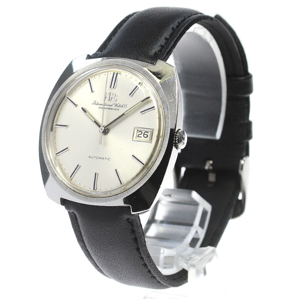 IWC SCHAFFHAUSEN Date 36MM Vintage Silver Dial Automatic Men's Watch_821283