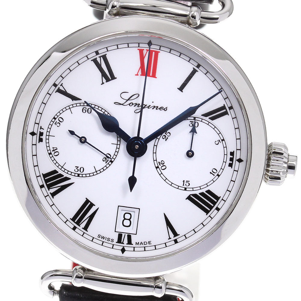 LONGINES Heritage collection L2.776.4 One push chrono white Dial Automatic Men's Watch_821313