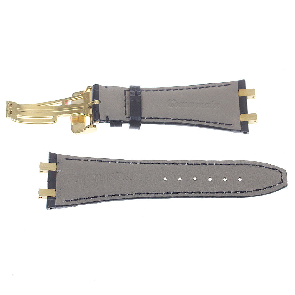 AUDEMARS PIGUET Leather belt for men's watches Lug width 27mm Navy Dial Men's Watch_821371