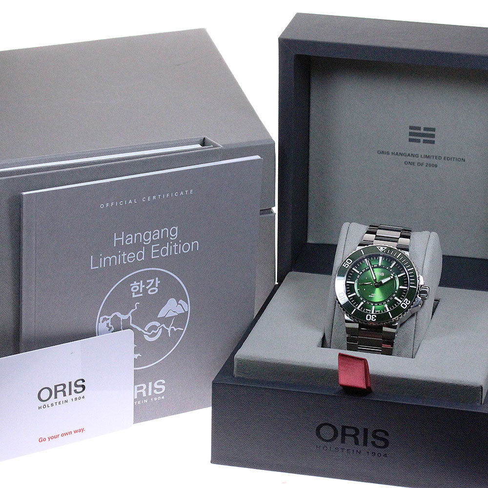 ORIS Aquis Oris Hangan Limited Edition 7734 green Dial Automatic Men's_821573