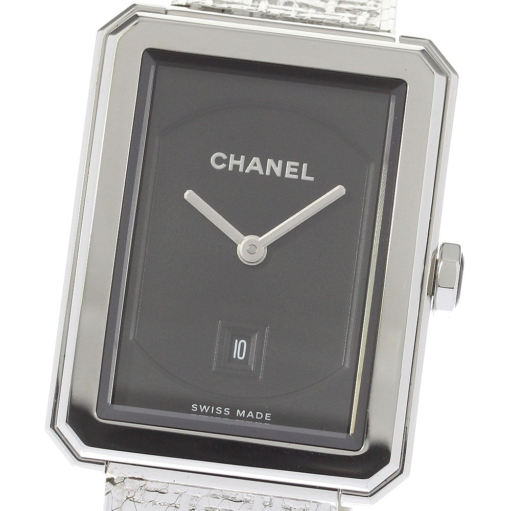 CHANEL boy friend H4878 Date black Dial Quartz Boy's Watch_821619