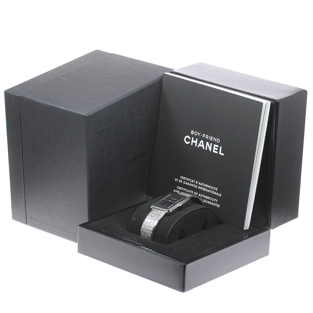 CHANEL boy friend H4878 Date black Dial Quartz Boy's Watch_821619