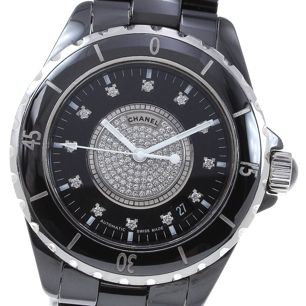 CHANEL J12 H1757 Black ceramic center diamond black Dial Automatic Men's_821623