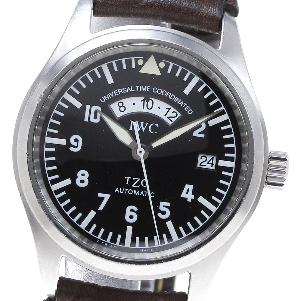IWC SCHAFFHAUSEN Freeger UTC IW325101 black Dial Automatic Men's Watch_821632