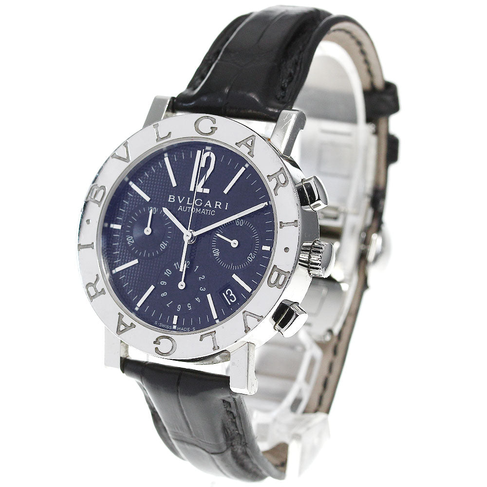 BVLGARI BVLGARIBVLGARI BB38SLCH Chronograph Black Dial Automatic Men's_821896