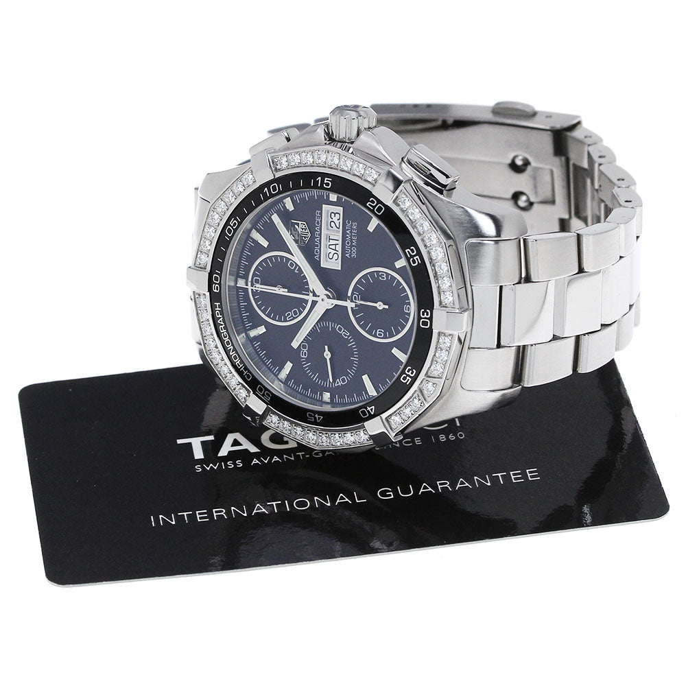 TAG HEUER Aqua racer CAF2014 diamond bezel chronograph AT Men's Watch_821915