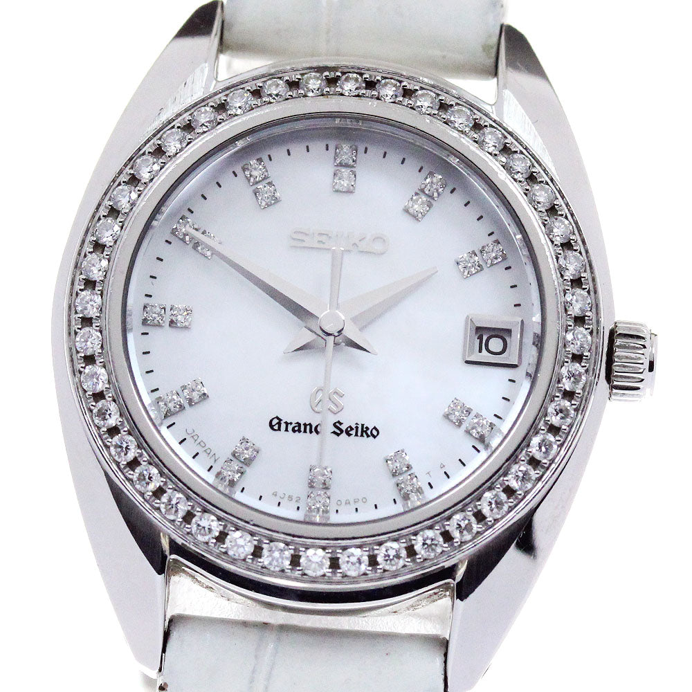 SEIKO Grand Seiko STGF091/4J52-0AD0 diamond bezel index diamond White shell Dial Quartz Ladies Watch_821937