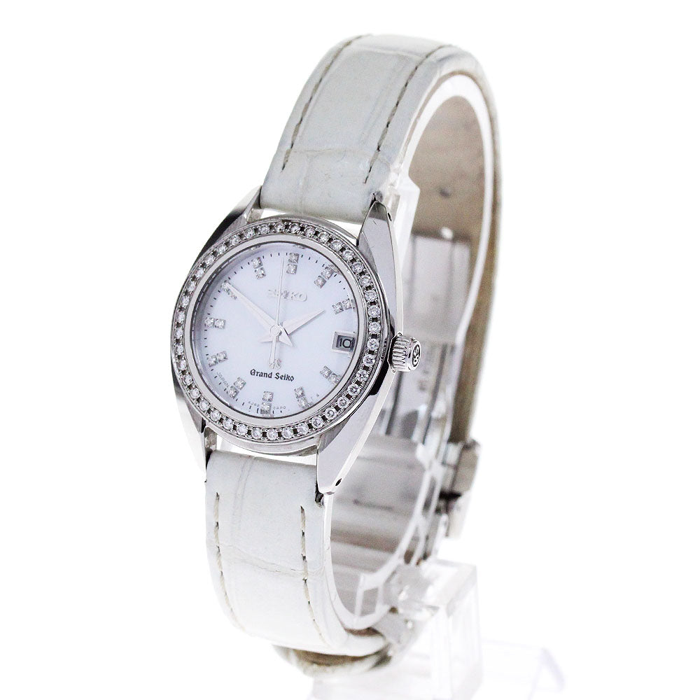 SEIKO Grand Seiko STGF091/4J52-0AD0 diamond bezel index diamond White shell Dial Quartz Ladies Watch_821937