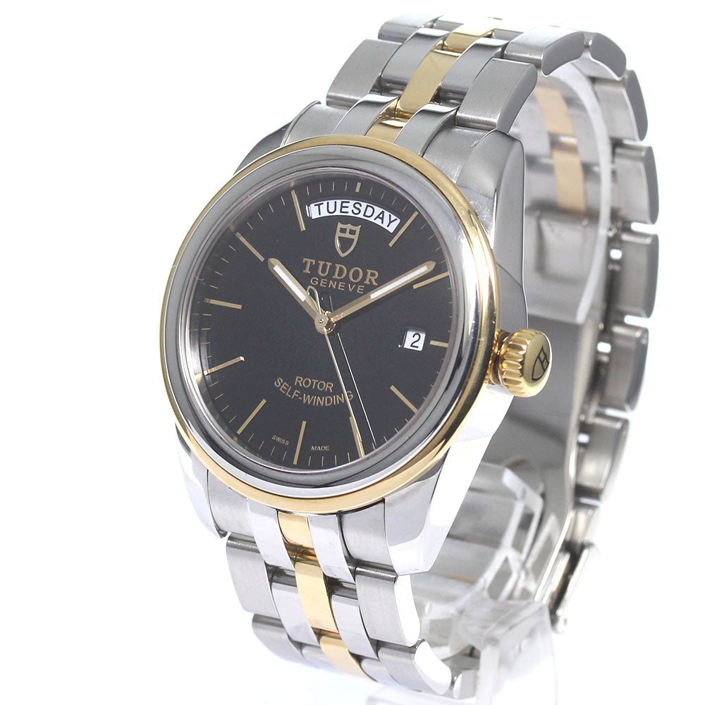 TUDOR Glamor Date Day 56003 black Dial Automatic Men's Watch_821989