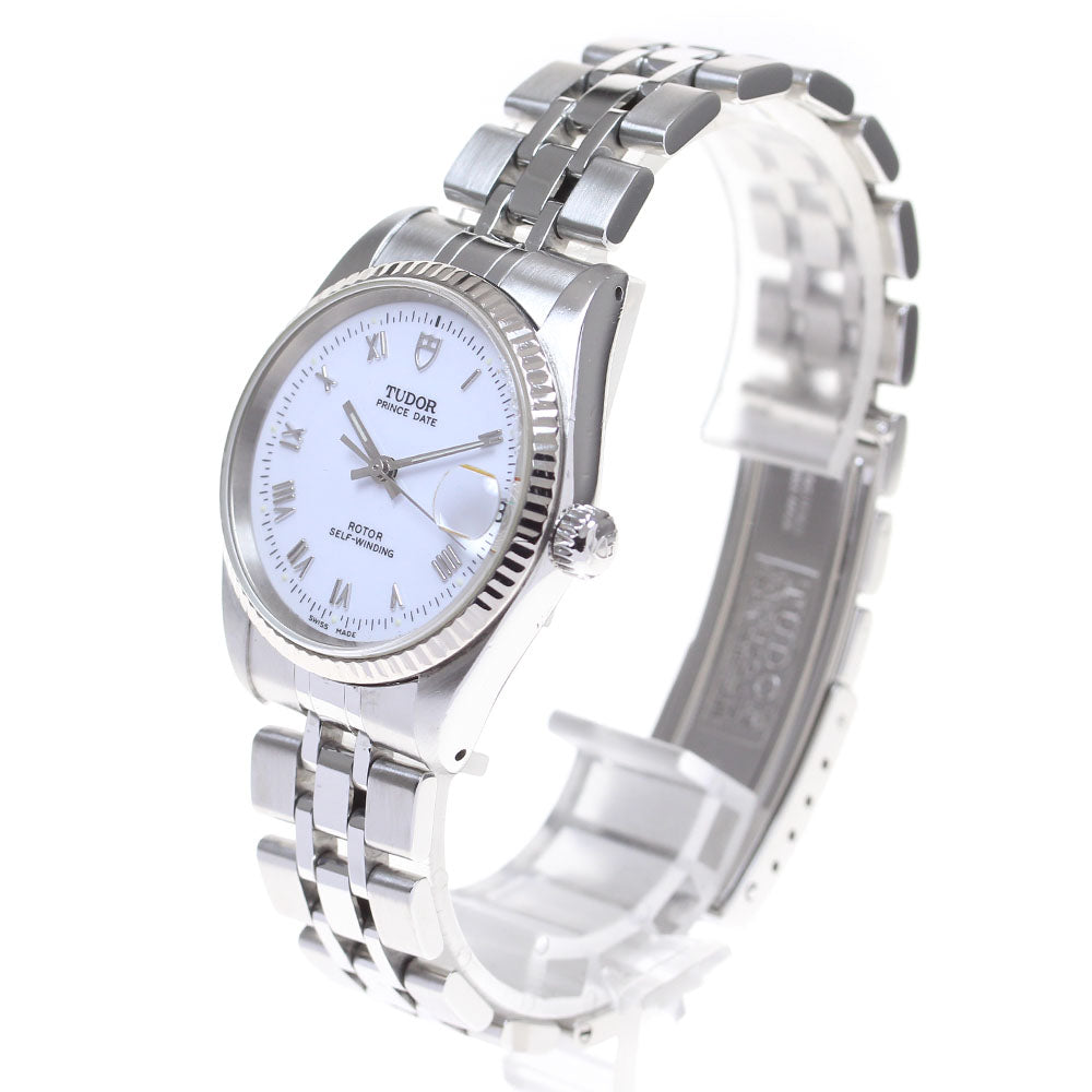 TUDOR Prince Date 72034 WG bezel white Dial Automatic Boy's Watch_821999