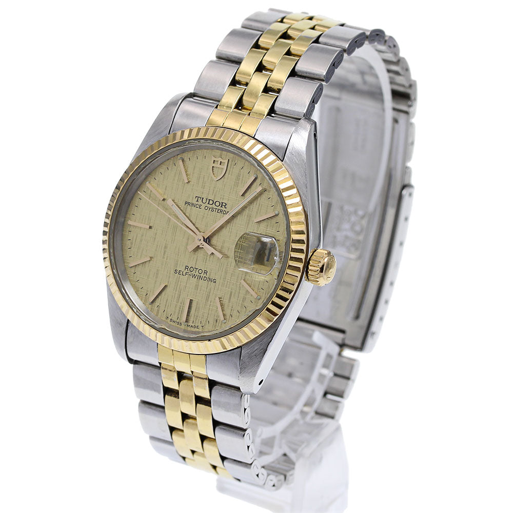 TUDOR Prince Oyster Date 74033 YG bezel Gold Dial Automatic Men's Watch_822008