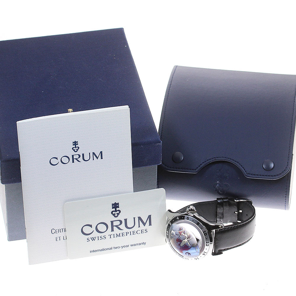 CORUM bubble 383.150.20 GMT Light blue Dial Automatic Men's Watch_822147
