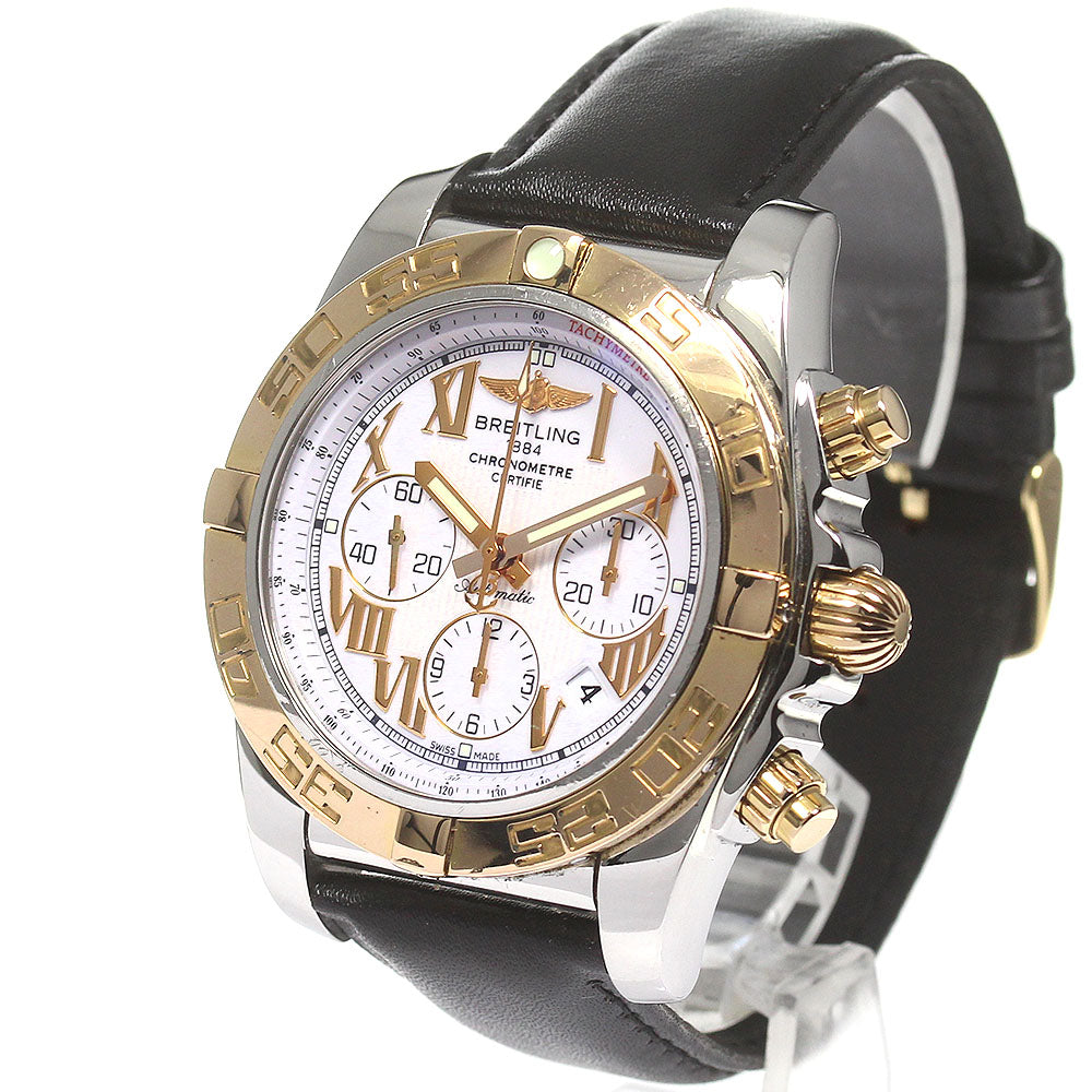 BREITLING Chronomat44 CB0110 Chronograph white Dial Automatic Men's Watch_822758