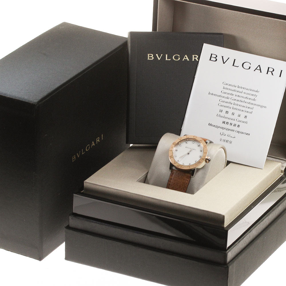 BVLGARI BVLGARIBVLGARI BBLP33SG K18YPGBezel 12P Diamond Automatic Boy's_822889