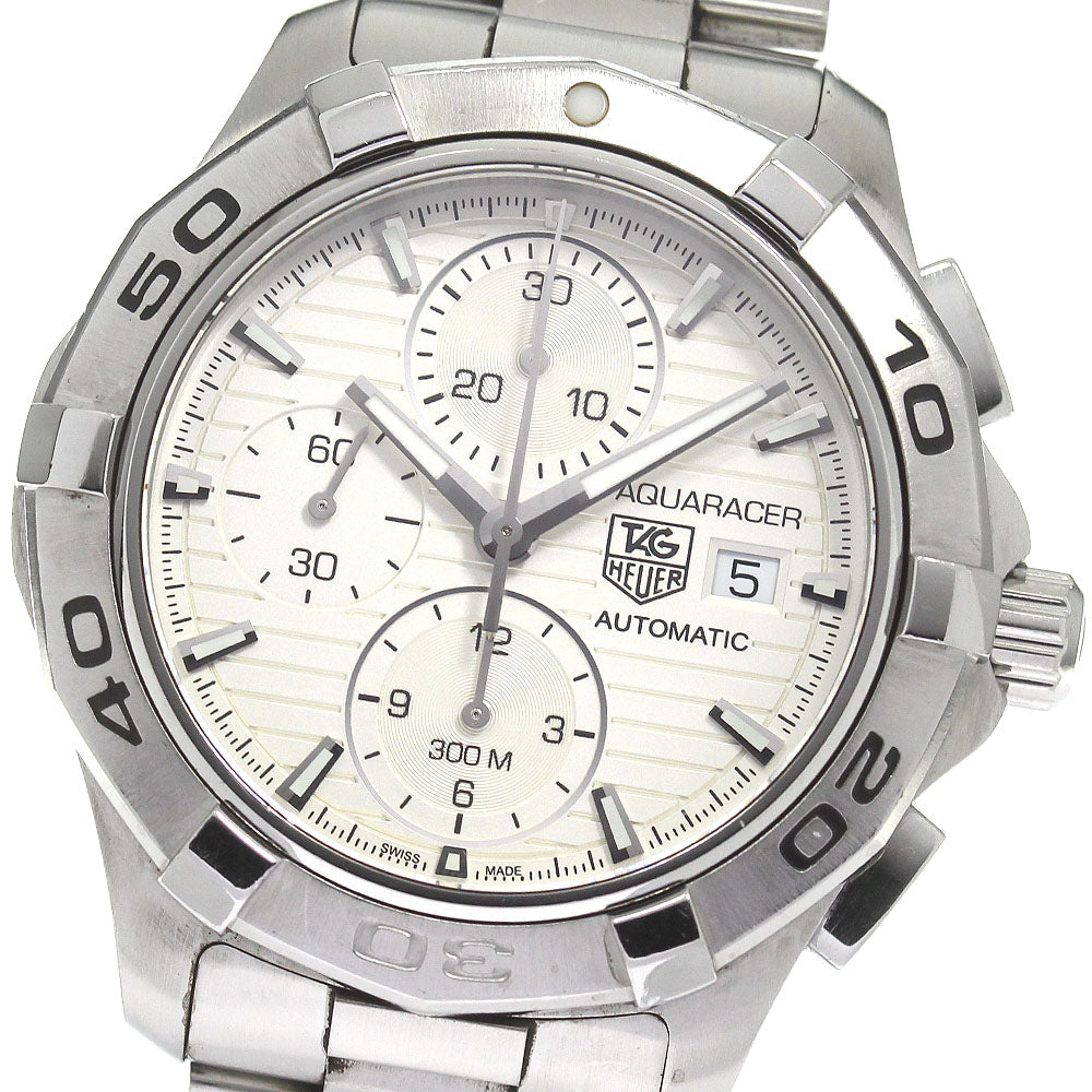 TAG HEUER Aqua racer CAP2111 Chronograph Silver Dial Auto Men's Watch_822906