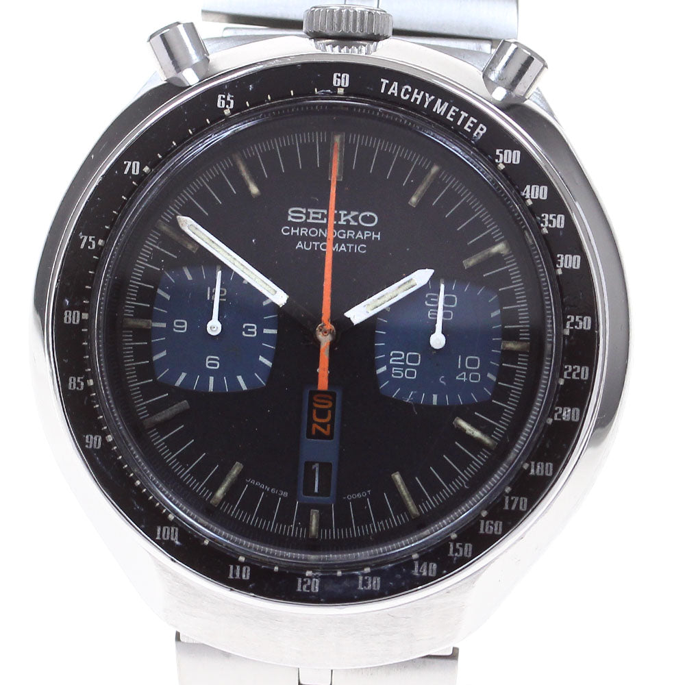 SEIKO 5 sports speed timer 6138-0040 Black Horse Tsunochrono AT Men's_822945