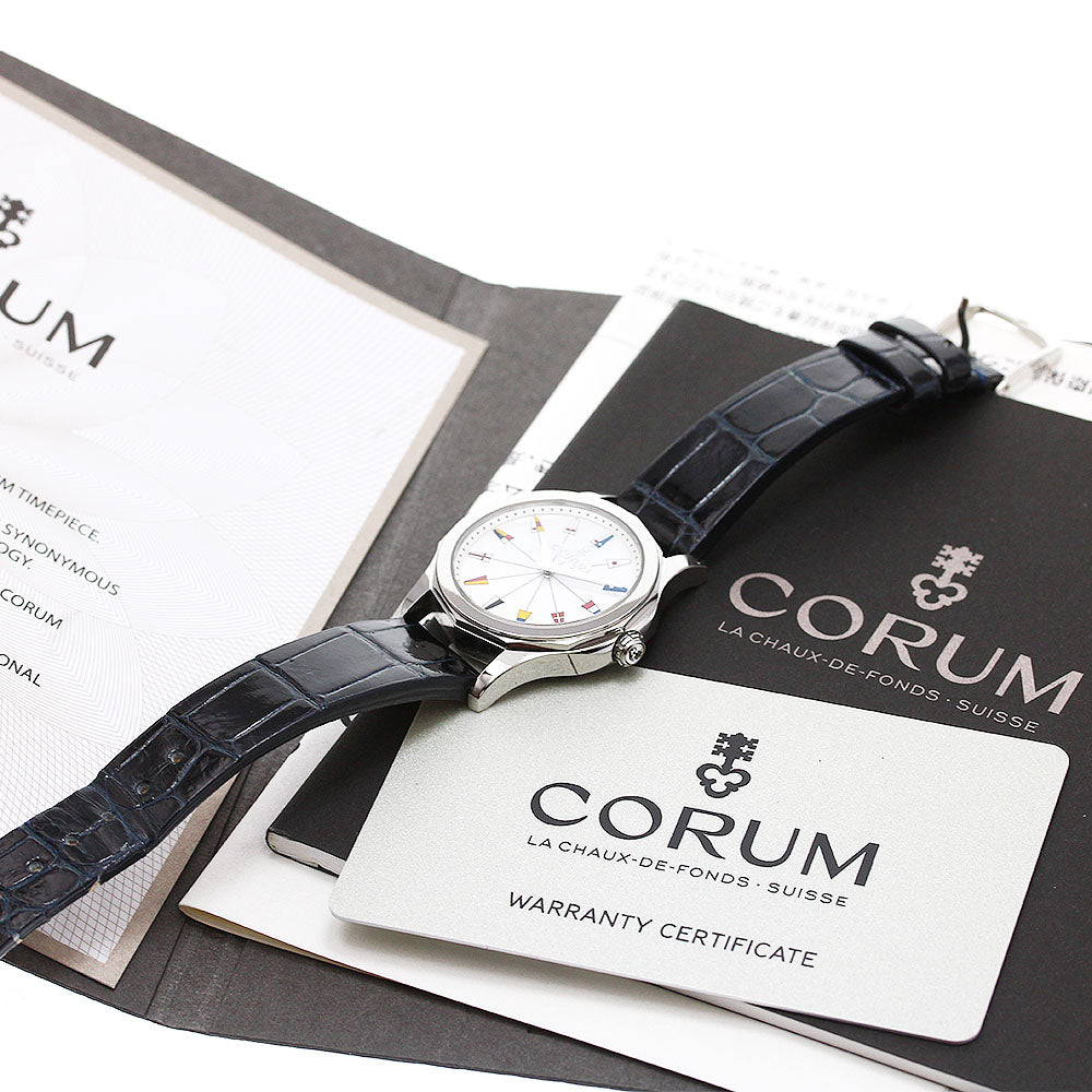CORUM Admirals cup 01.0132 White shell Dial Quartz Ladies Watch_823012