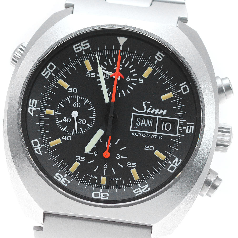 Sinn space chrono 142 Chronograph day date black Dial Automatic Men's Watch_823034