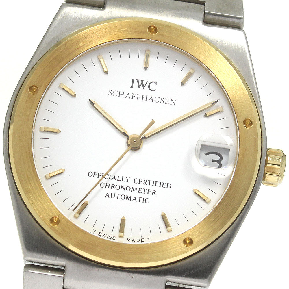 IWC SCHAFFHAUSEN In junior IW352103 YG bezel date Automatic Boy's Watch_823071