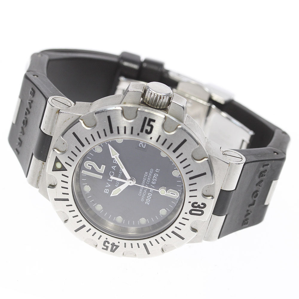 BVLGARI Diagono Professional Scuba SD42S Date black Dial Automatic Men's Watch_823093