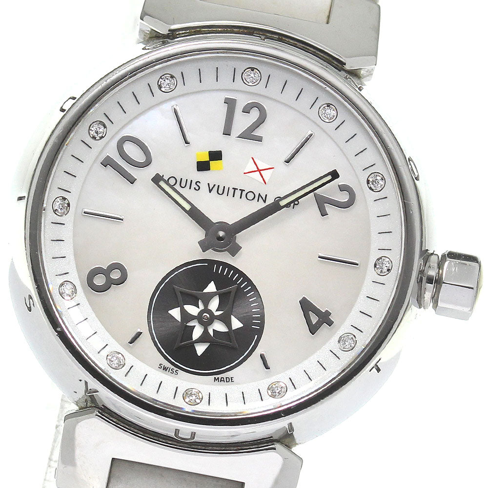 LOUIS VUITTON Tambour Lovely Cup Q12M0 12P diamond White shell Dial Quartz Ladies Watch_823140
