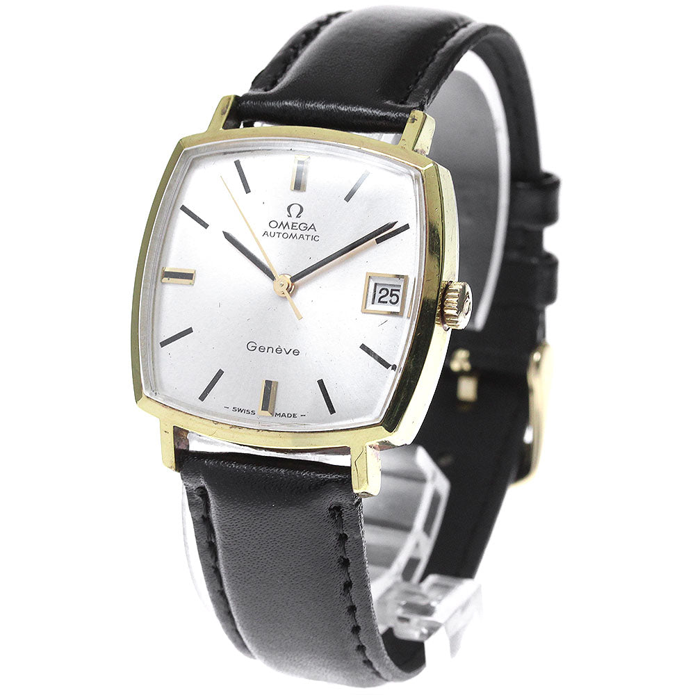 OMEGA Geneve 162.010 Square Cal.565 Date Silver Dial Automatic Men's_823229