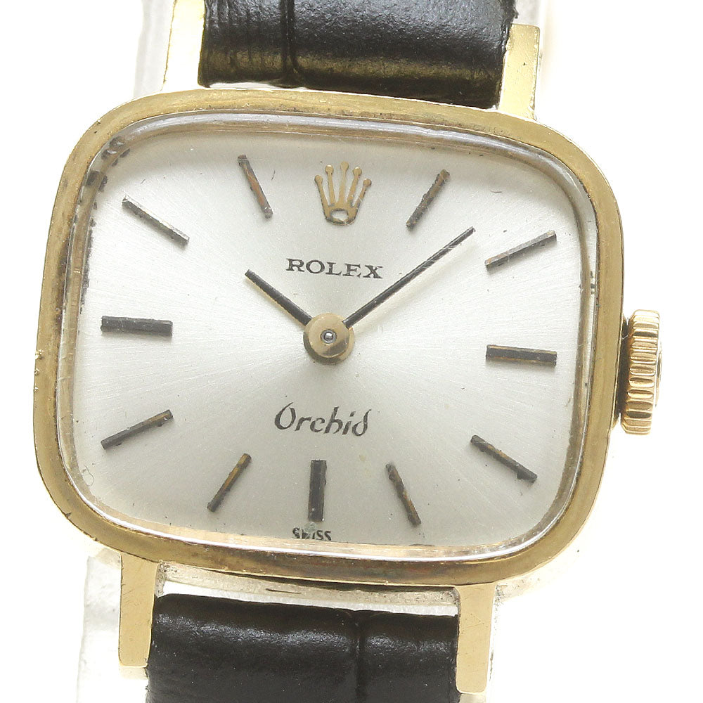 ROLEX Precision K18YG Vintage cal.1400 Silver Dial Hand Winding Ladies_823305