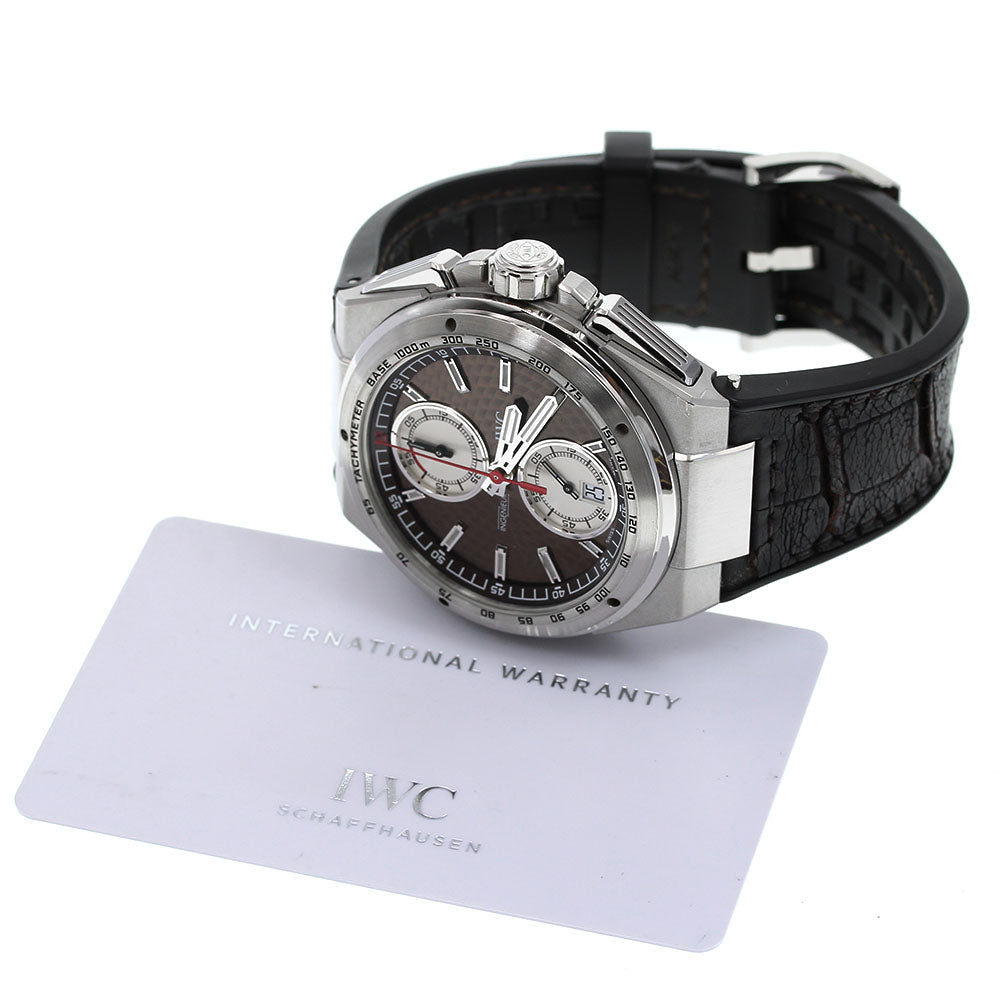 IWC SCHAFFHAUSEN Ingenieur Silberpfile IW378511 Chronograph Brown Dial Automatic Men's Watch_823415
