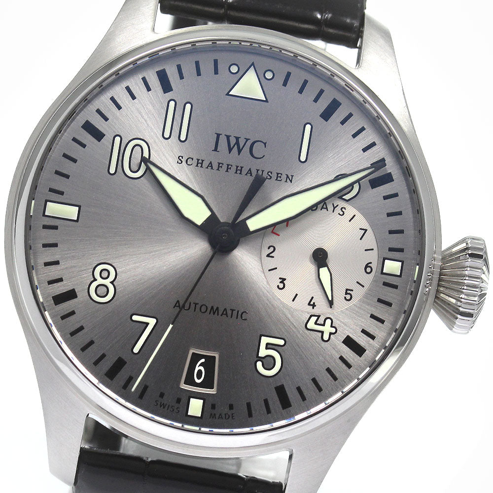 IWC SCHAFFHAUSEN Pilot Watch Father & Sun IW500906 Date Silver Dial Automatic Men's Watch_823418