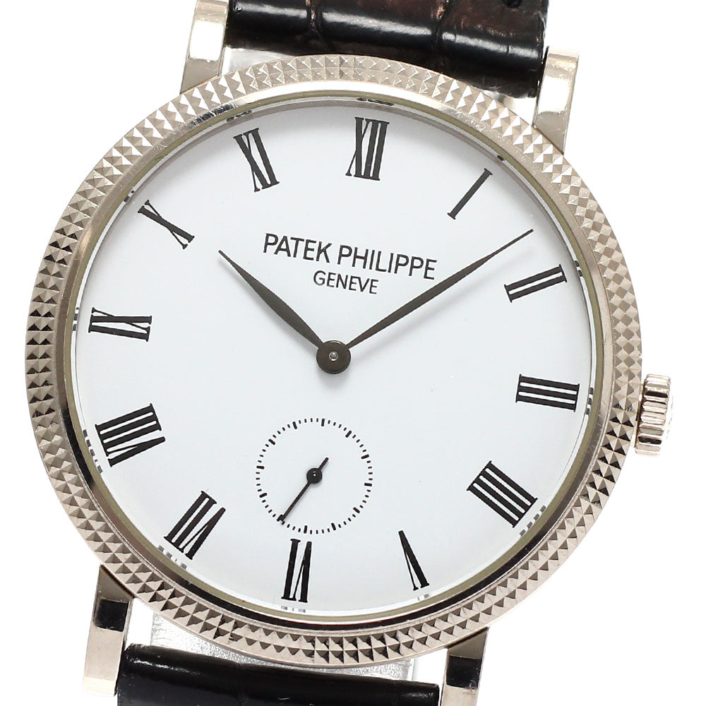PATEK PHILIPPE Calatrava 7119G-010 K18WG white Dial Hand Winding Boy's Watch_823433