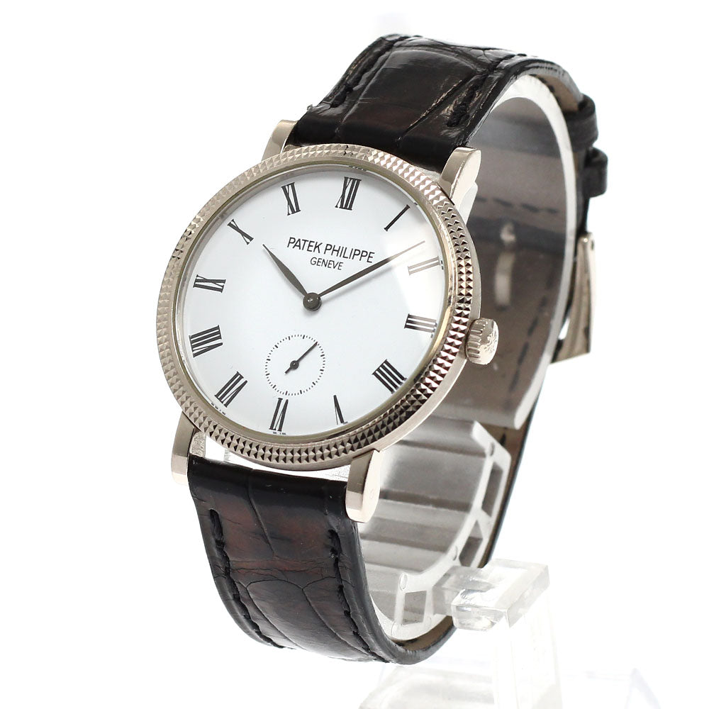 PATEK PHILIPPE Calatrava 7119G-010 K18WG white Dial Hand Winding Boy's Watch_823433