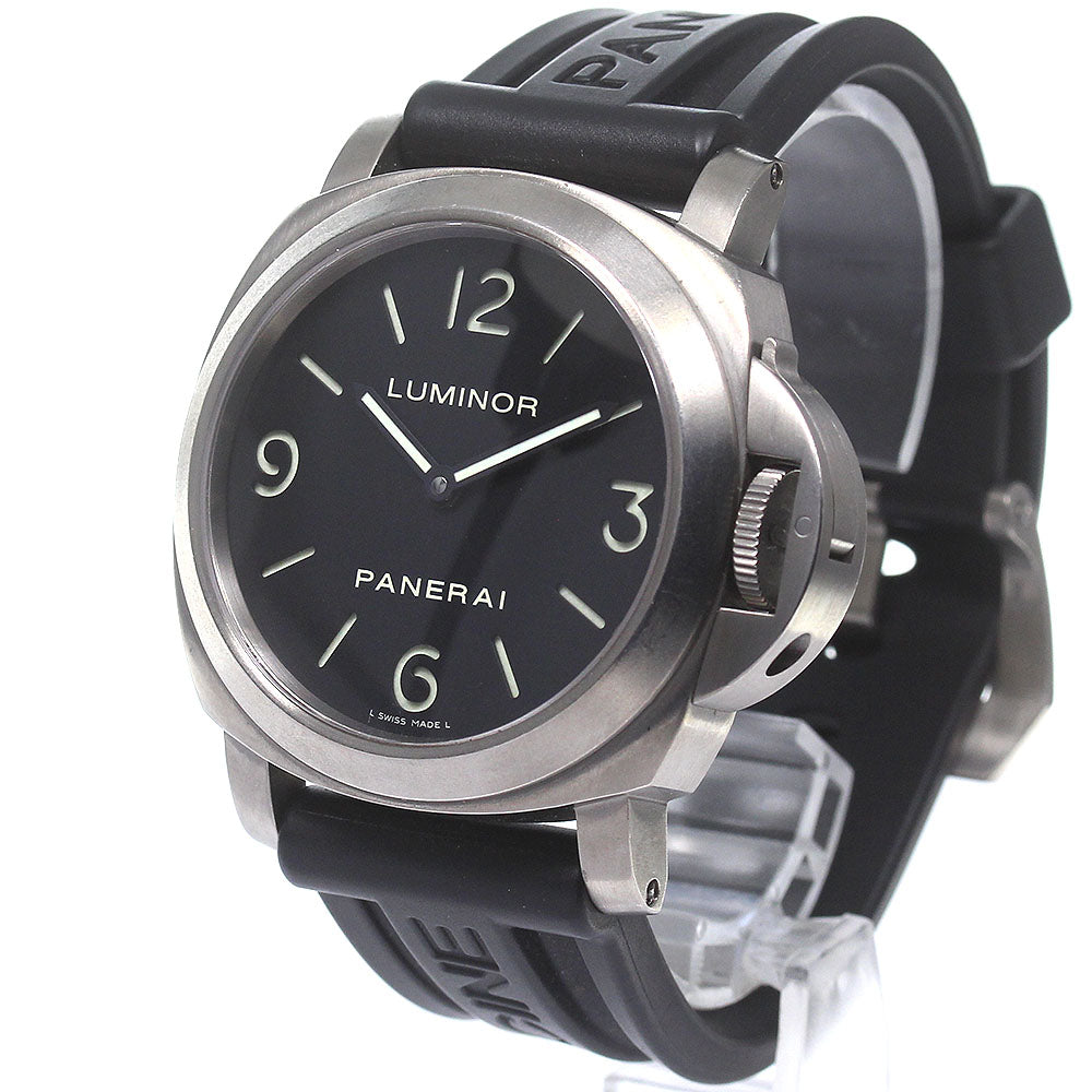 PANERAI Luminor base PAM00176 Black Dial Hand Winding Men's Watch_823456