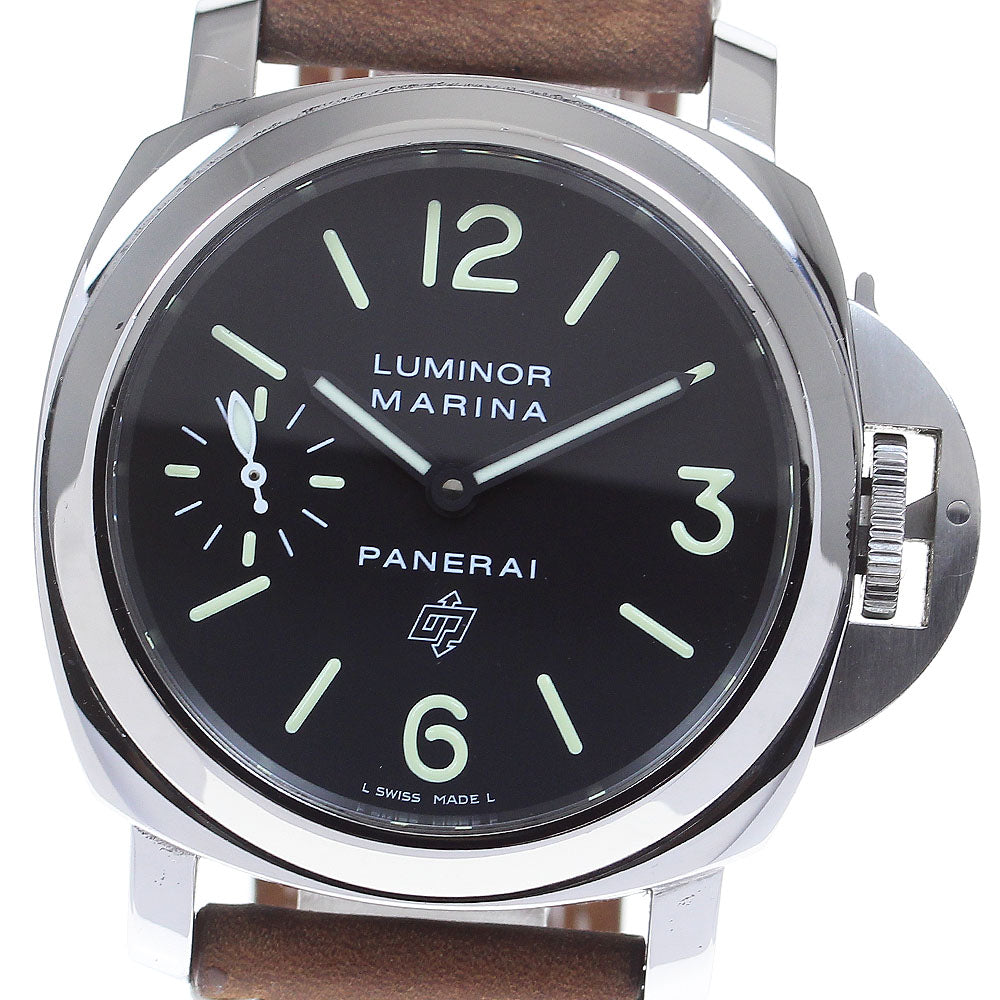 PANERAI Luminor Marina Logo Acciaio PAM01005 Hand Winding Men's Watch_823469