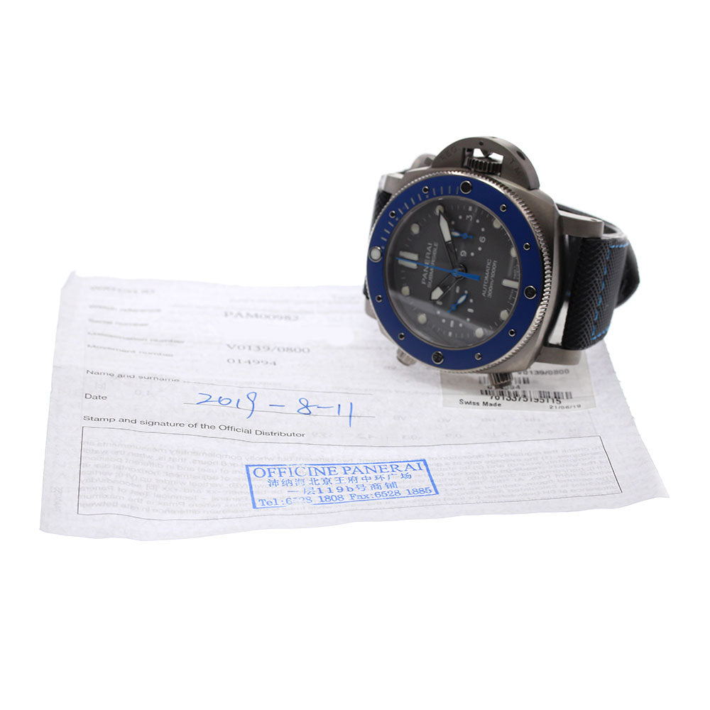 PANERAI Submersible PAM00982 Chrono Guillaume Nelly Edition AT Men's_823483
