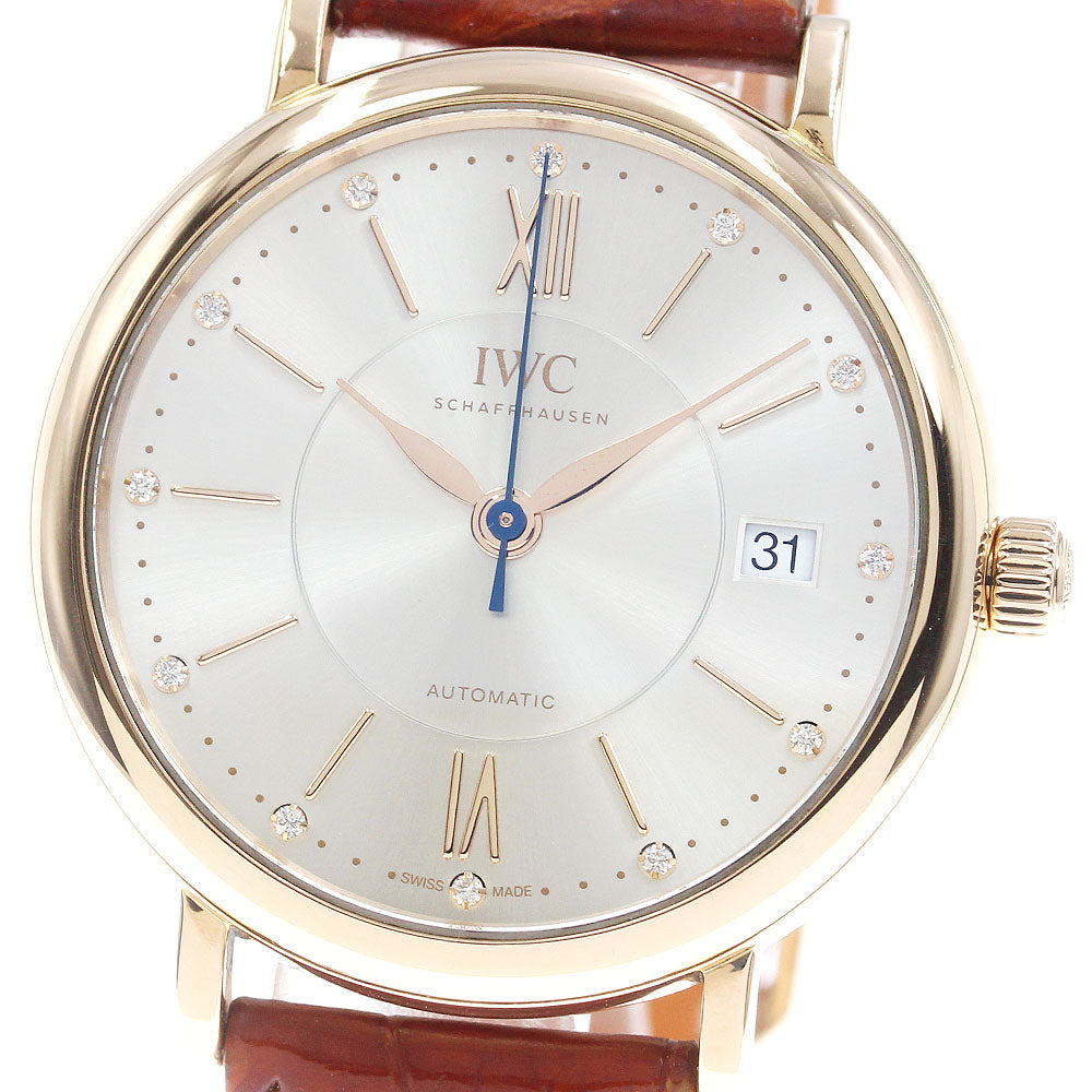 IWC SCHAFFHAUSEN Portofino IW458105 Mid size K18PG Silver Dial Automatic Men's Watch_823508
