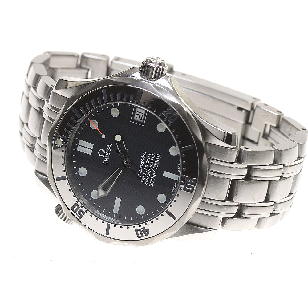 OMEGA Seamaster300 2552.80 Date Navy Dial Automatic Boy's Watch_823512