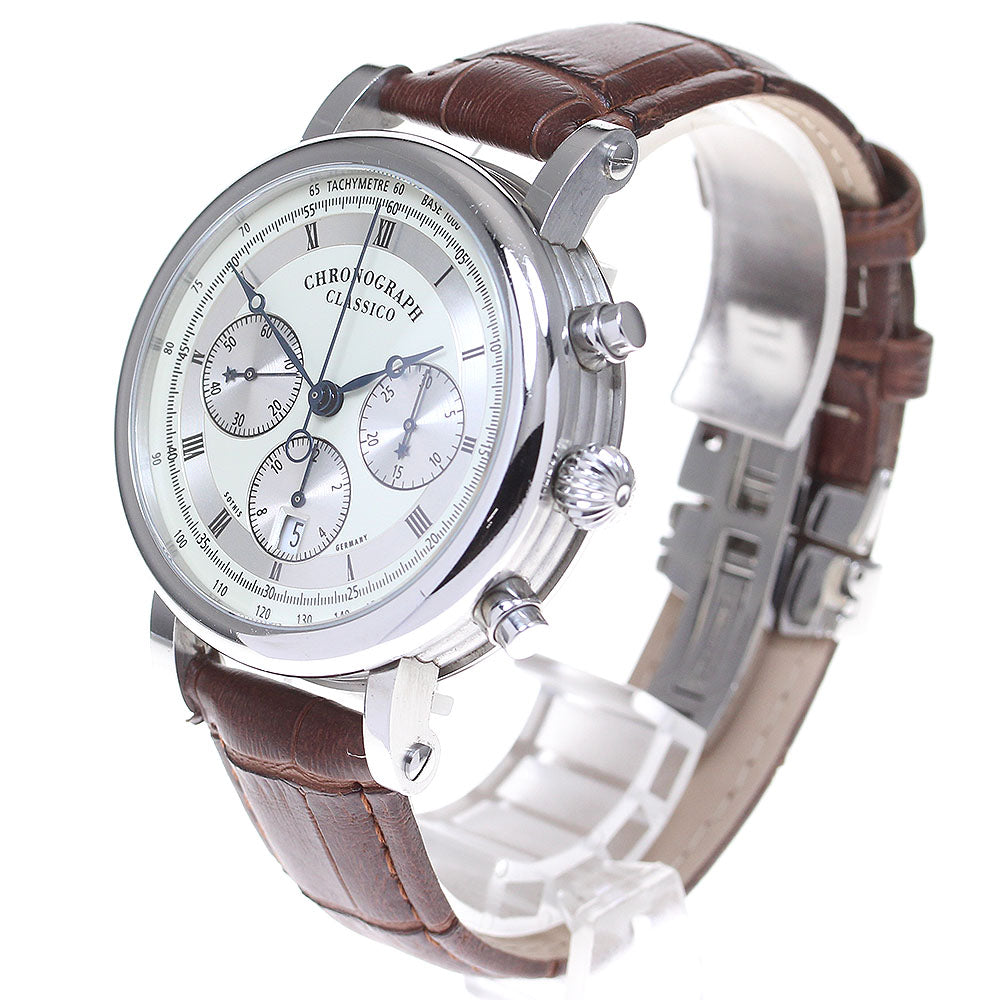 Sothis Classico Chronograph Beige / Silver Dial Automatic Men's Watch_823689